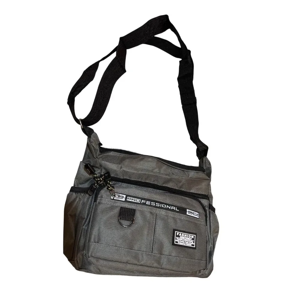Professional SLR Camera Sling Bag / Travel / Crossbody Pack – Gray – New